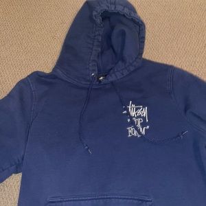 Blue Stussay hoodie worn less than a dozen times